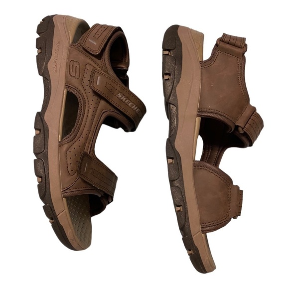 Mens Skechers Relaxed Fit Luxe Foam Tresmen
Garo Brown Vegan‎ Sandals
Size 10 - Picture 3 of 8